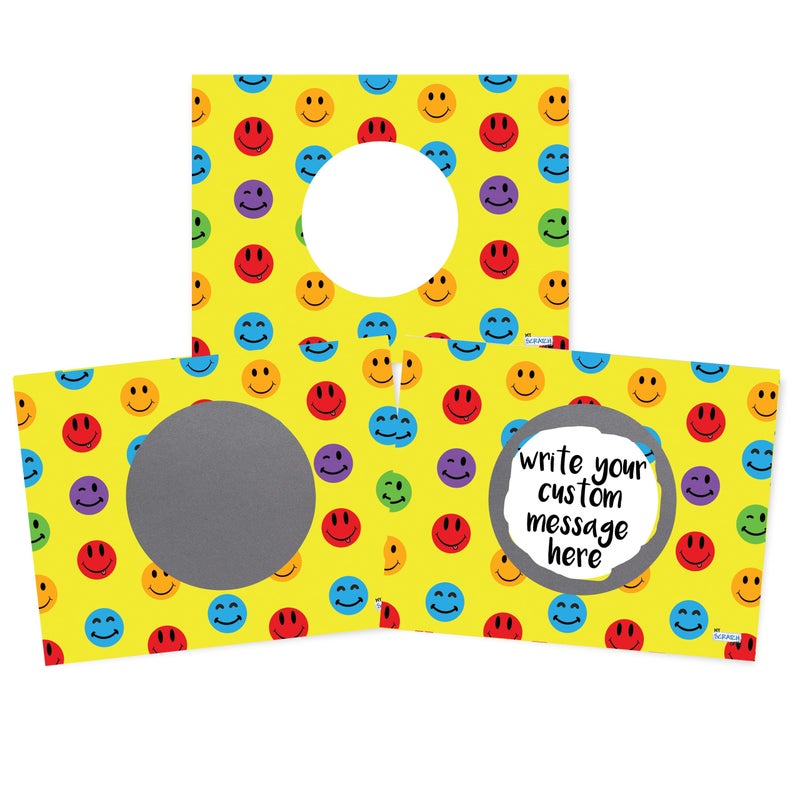 My Scratch Offs Scratch-Off Card Prizes for Kids Students Smiley Teacher Rewards Supplies for The Classroom 20 Pack - Image 1